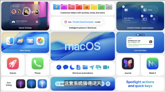macOS 26 Tahoe支持短语快速(🔰)启动功能，苹果高管形容“强的逆天”